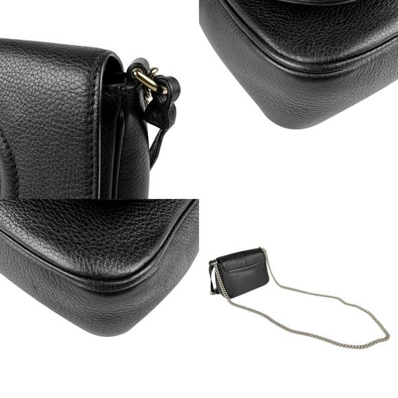 GUCCI Shoulder Bag Soho Leather Black Women's 323190 z4081 - Picture 4 of 5